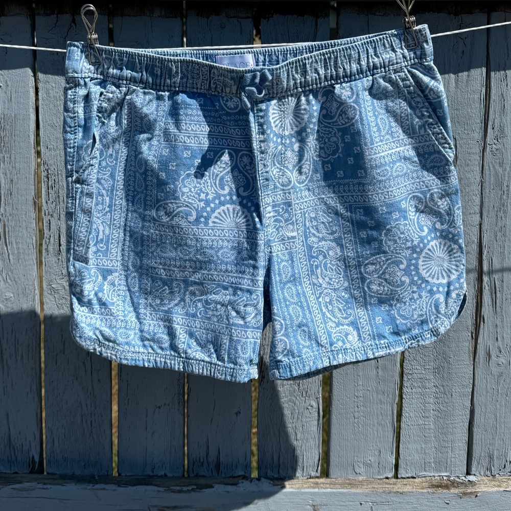 Gap Girls Cotton Blue Paisley Shorts Size 14